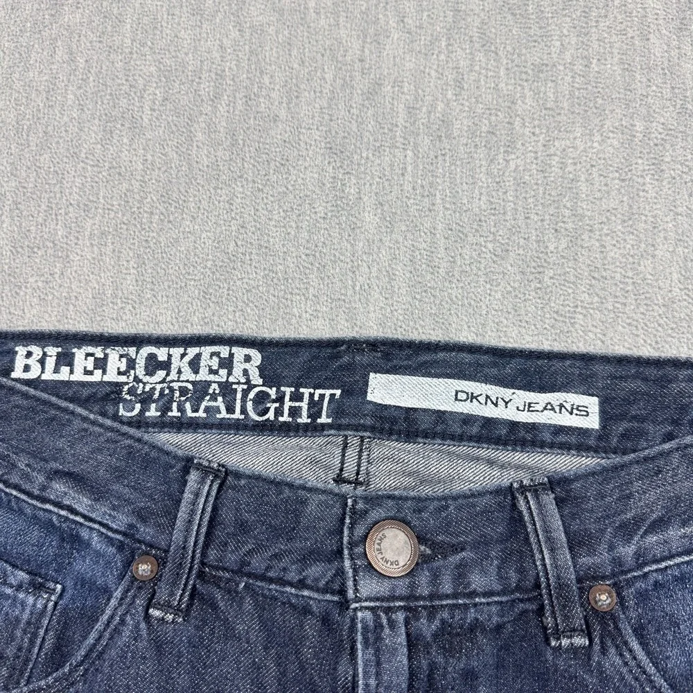 DKNY‎ Jeans Mens 32x32 Blue Denim Bleecker Straight Leg Dark Wash Casual Classic